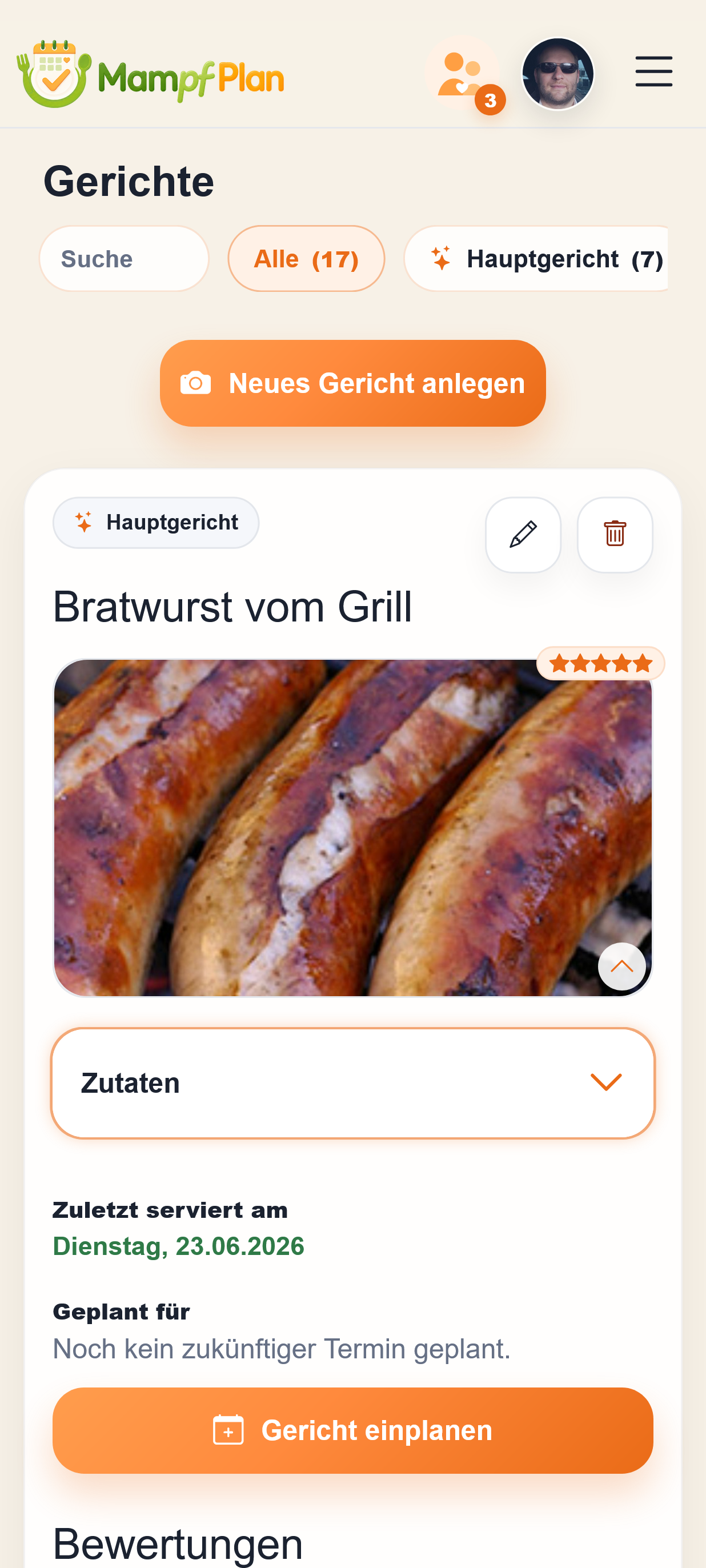 MampfPlan Vorschau